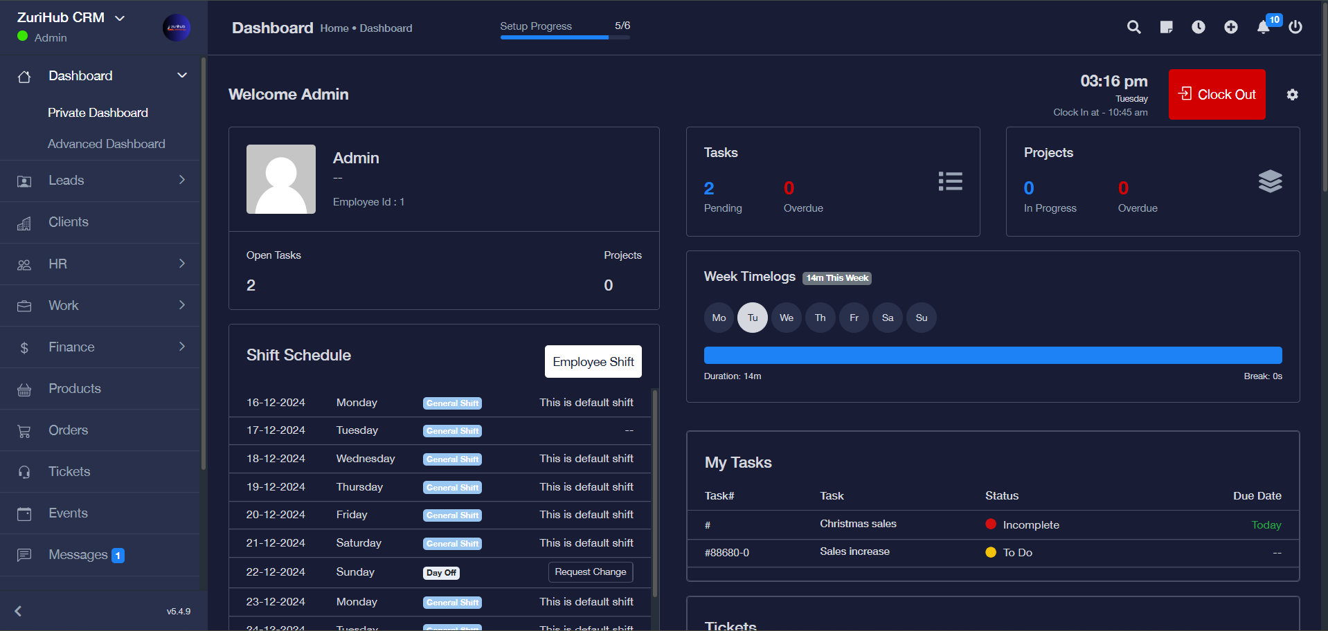 Zurihub CRM System