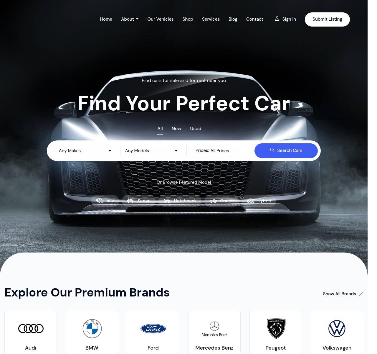 CarHub Vehicle Marketplace Website