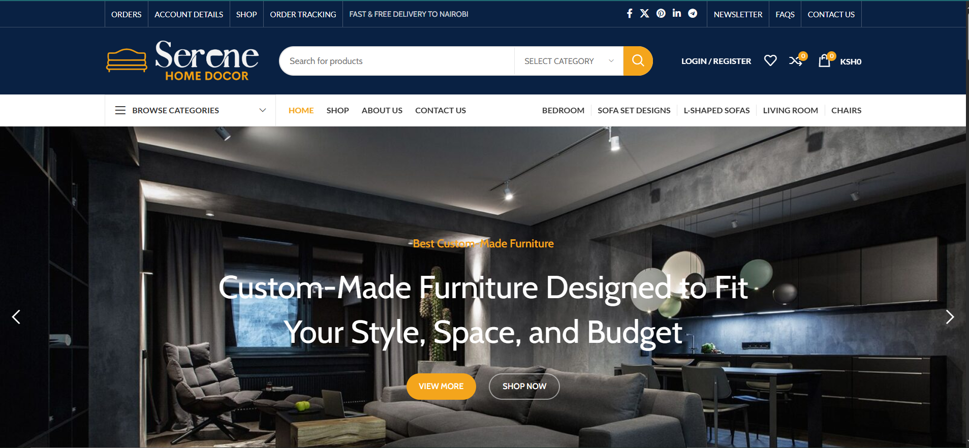 furniture homepage