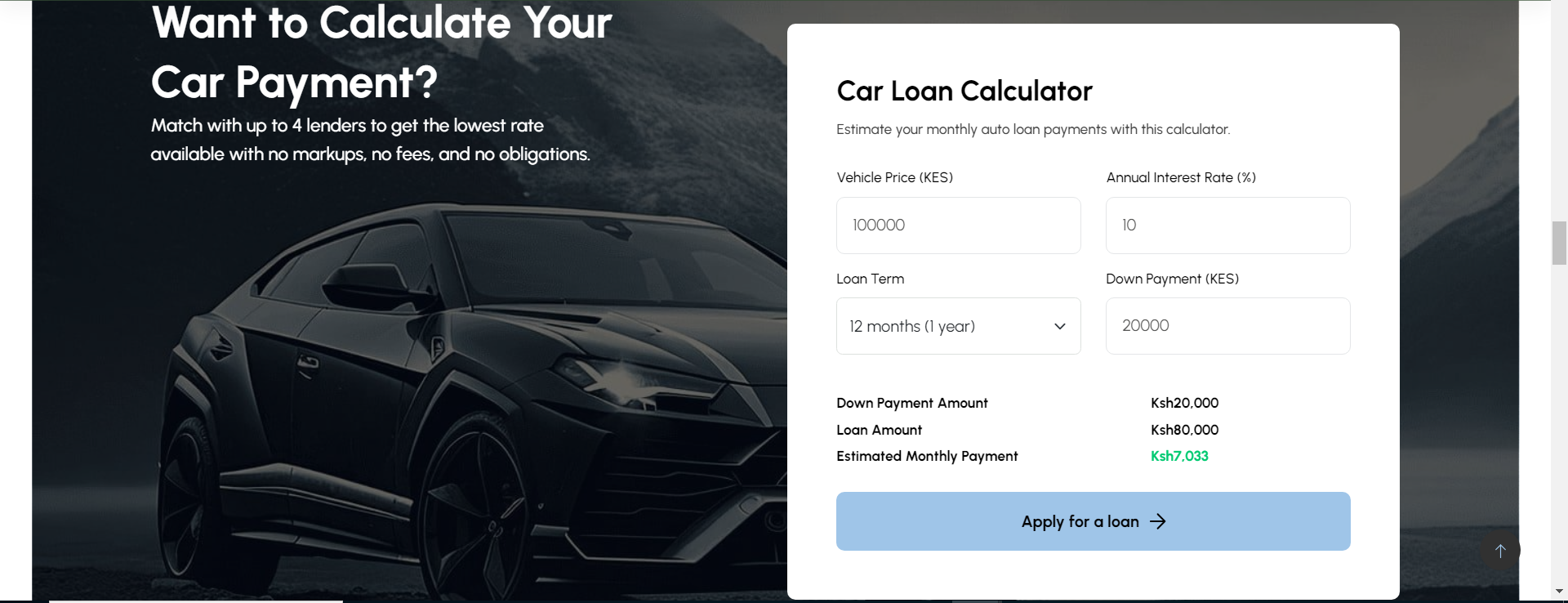 loan calculator