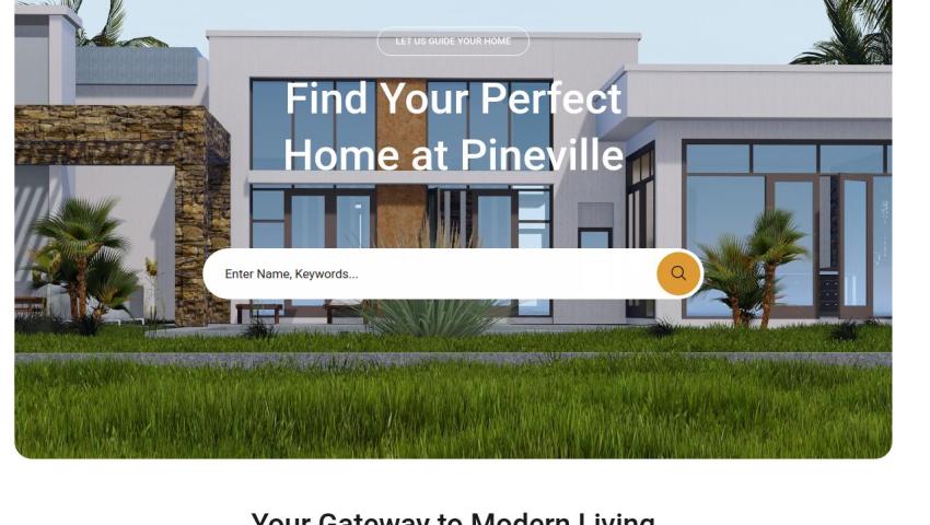 Pineville Homes Real Estate Website