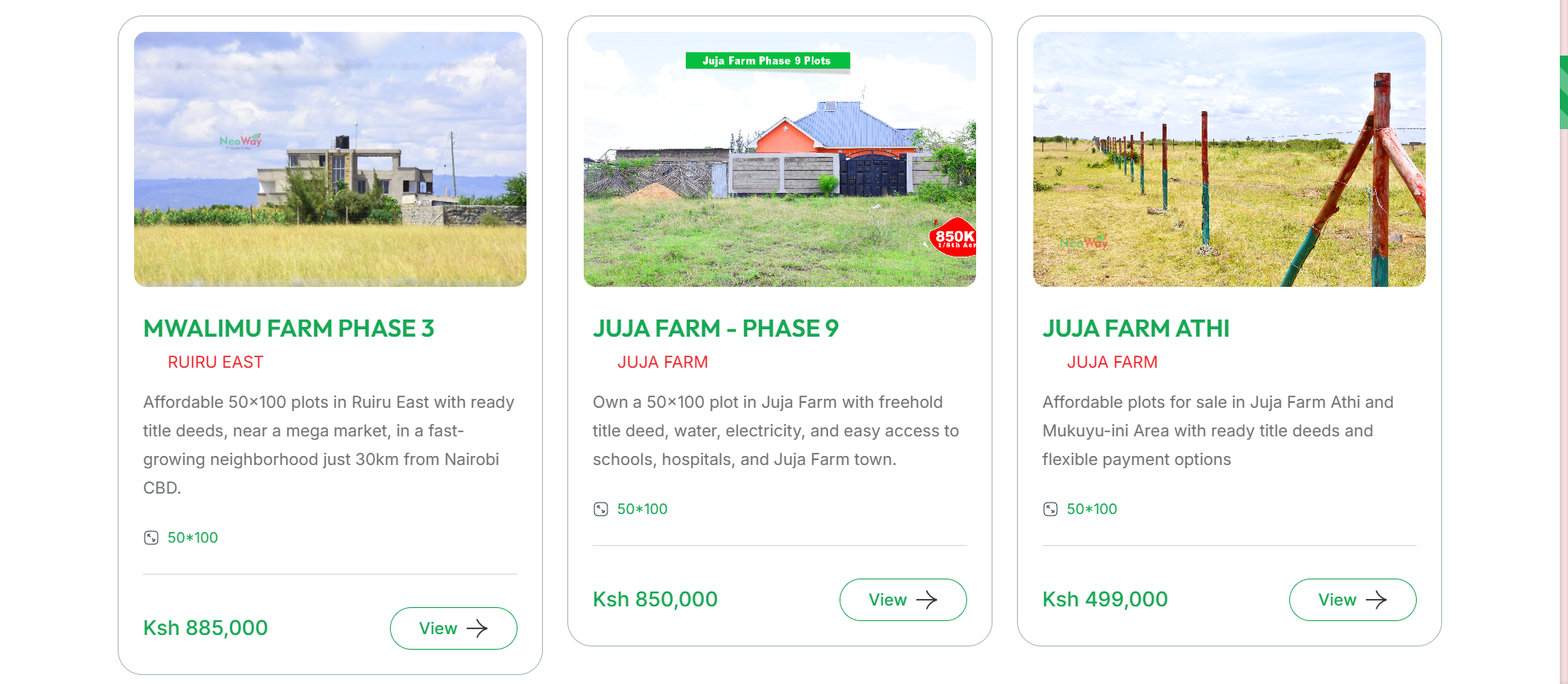 Property listing