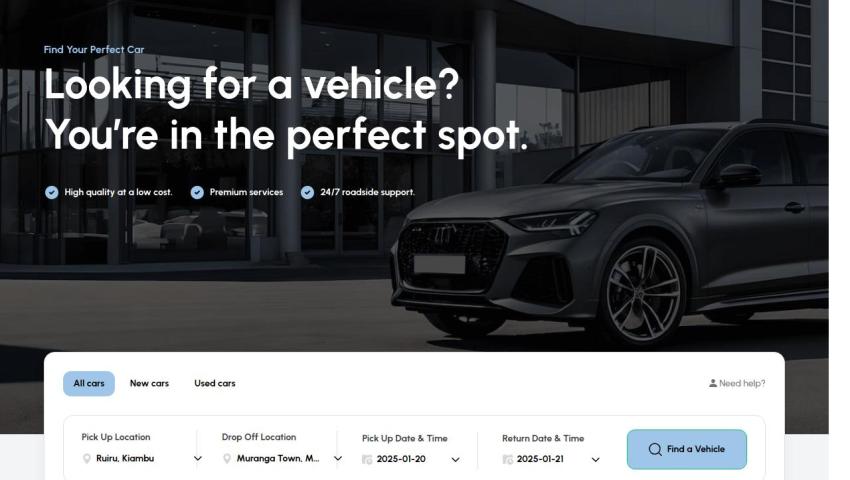 Zurihub Motors: Car Rental & Sales Website